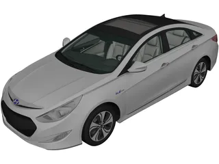Hyundai Sonata Hybrid (2015) 3D Model