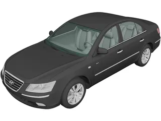 Hyundai Sonata (2008) 3D Model