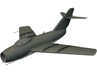 Mikoyan-Gurevich MiG-15 Fagot 3D Model