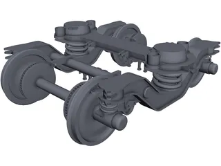 Alstom Bogie CAD 3D Model