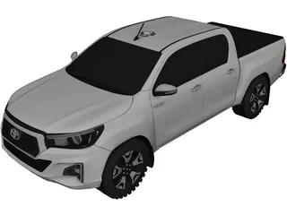 Toyota Hilux SRX (2019) 3D Model