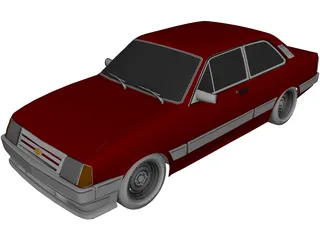 Chevrolet Chevette (1988) 3D Model 3D Preview