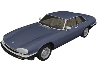 Jaguar XJ-S Coupe (1990) 3D Model