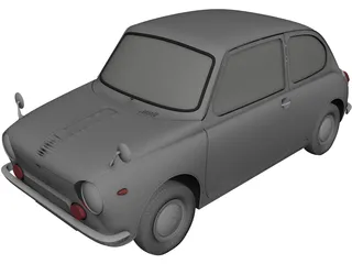 Subaru R2 CAD 3D Model