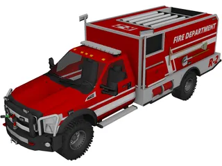 Ford F350 Offroad Pumper (2015) 3D Model