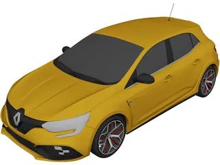 Renault Megane RS Trophy 300 Hatchback (2018) 3D Model