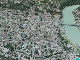 Linz City, Austria (2020) 3D Model