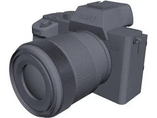 Sony A7 III Camera CAD 3D Model