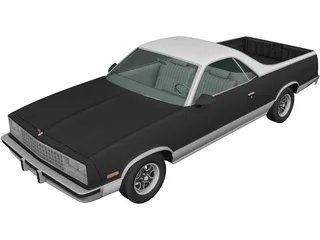 Chevrolet El Camino (1982) 3D Model