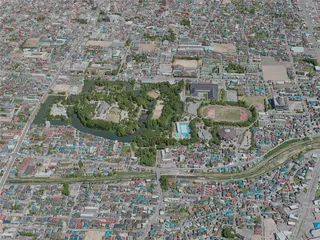 Aizuwakamatsu City, Japan (2020) 3D Model