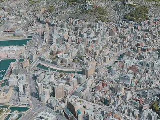 Nagasaki City, Japan (2020) 3D Model