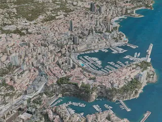 Monaco City, Monaco (2020) 3D Model