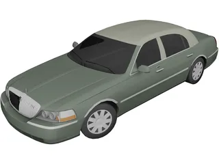 Lincoln Town Car Presidential (2008) 3D Model