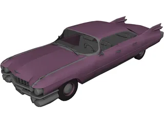 Cadillac Fleetwood Brougham (1959) 3D Model 3D Preview
