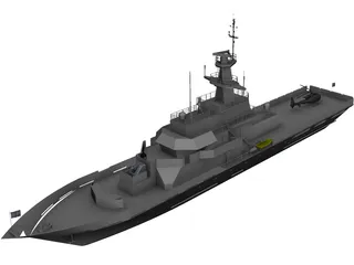 HMS Clyde (P257) 3D Model 3D Preview