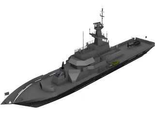 HMS Clyde (P257) 3D Model