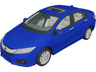 Honda City (2014) 3D Model