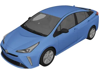 Toyota Prius TE (2019) 3D Model