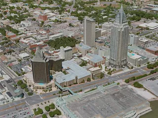 Mobile City, AL, USA (2020) 3D Model