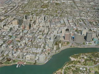 Oakland City, USA (2020) 3D Model