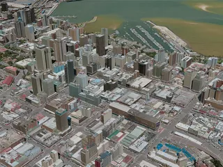 Durban City, South Africa (2020) 3D Model