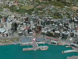 Wellington City, New Zealand (2020) 3D Model