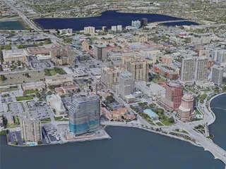 West Palm Beach City, FL, USA (2021) 3D Model
