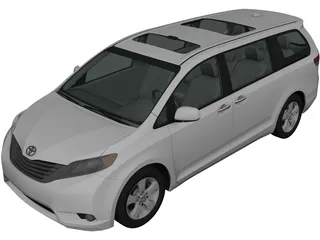 Toyota Sienna (2012) 3D Model