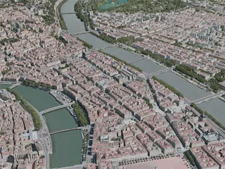 Lyon City, France (2020) 3D Model