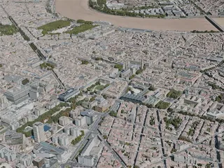 Bordeaux City, France (2020) 3D Model