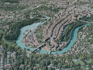 Bern City, Switzerland (2020) 3D Model