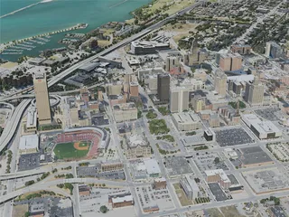 Buffalo City, NY, USA (2020) 3D Model