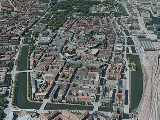 Malmo City, Sweden (2020) 3D Model