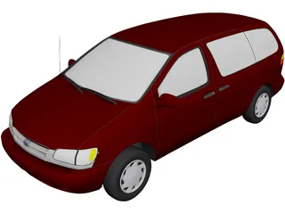 Toyota Sienna (1998) 3D Model