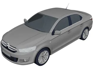 Citroen C-Elysee (2013) 3D Model