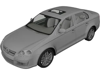 Volkswagen Jetta (2006) 3D Model