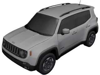 Jeep Renegade (2016) 3D Model