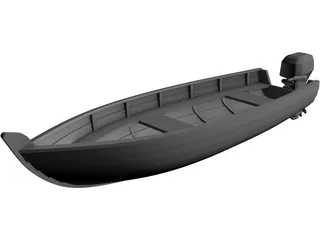 Boat 3D Model 3D Preview