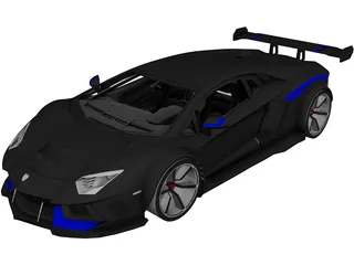 Lamborghini Aventador [Tuned] 3D Model