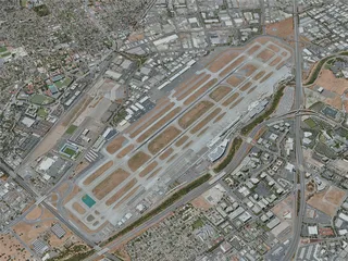 San Jose Airport, CA, USA (2020) 3D Model