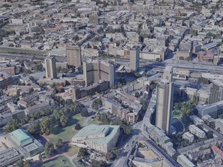 Essen City, Germany (2019) 3D Model