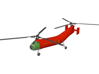 Piasecki H-21 / CH-21B Workhorse 3D Model