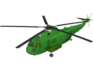 Sikorsky VH-3D Sea King (Presidential) 3D Model