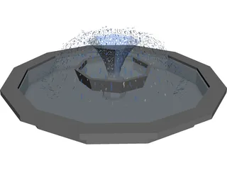 Water Fountain 3D Model