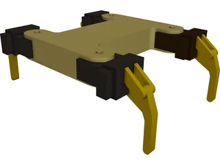 Quadrapod Walking Robot Quad 2 3D Model