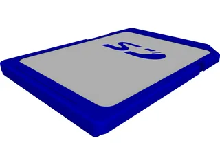 SD Card 3D Model