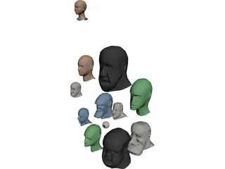 Heads 3D Model