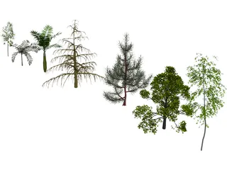 Trees Pack 3D Model