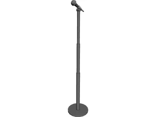 Audio Microphone 3D Model