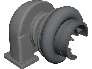 Turbo Compressor 3D Model 3D Preview